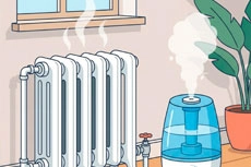 борьба с сухостью воздуха зимой, как выбрать увлажнитель воздуха, влажная уборка для увлажнения, норма влажности в квартире