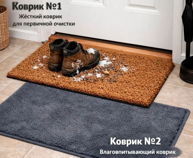 Коврик в прихожую для зимы