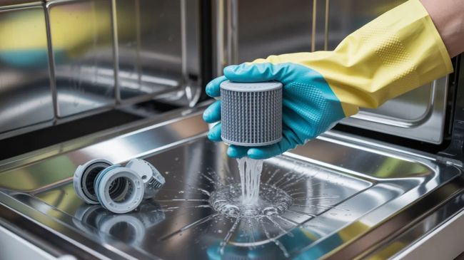  запах из посудомойки