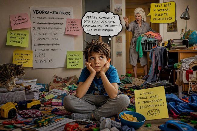 дети не хотят убираться