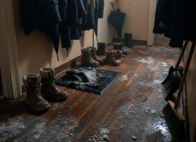 Защита прихожей от грязи зимой