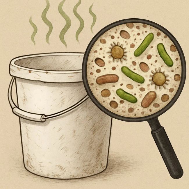 убрать запах из мусорного ведра